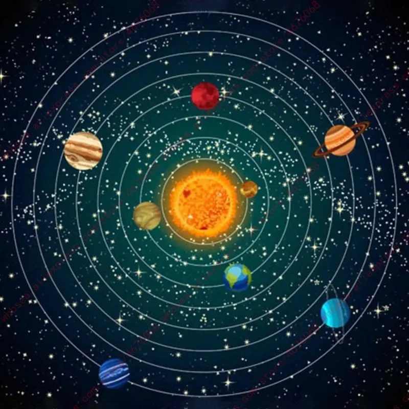 

Free Shipping Unique Solar System Nine Planets Learning 3D Paper DIY Toys Jigsaw Puzzle