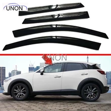 4 PCS Proteção de Janelas Do Carro Viseira Chuva Escudo Capa Para Mazda CX-3 CX3 Viseiras Janelas