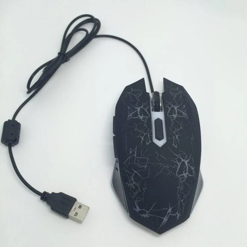 Горячая 2400 dpi оптическая Регулируемая 6 кнопок Проводная игровая игра, мыши, мышь для портативных ПК для DOY