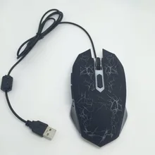Горячая 2400 dpi оптическая Регулируемая 6 кнопок Проводная игровая игра, мыши, мышь для портативных ПК для DOY