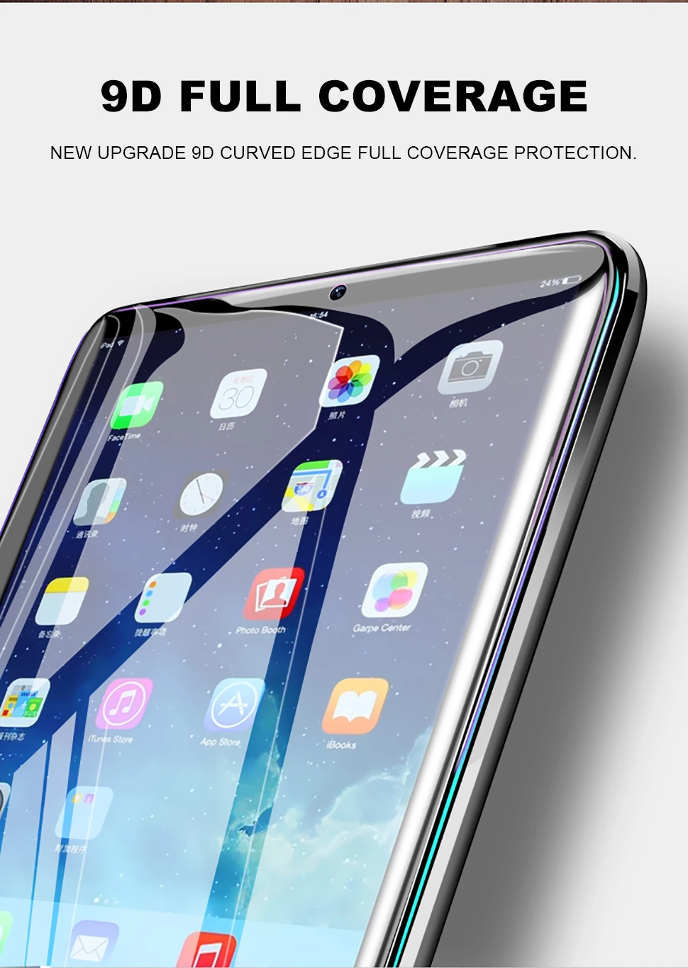 Full Cover Protective Glass For iPad Pro 11 10.5 9.7 2017 2018 Screen Protector For iPad Mini 5 4 Air 3 2 1 2019 Tempered Film (5)