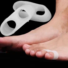 1 пара силиконовых гелевых разделителей пальцев ног разделитель пальцев ног Уход за ногами подтяжки инструмент мизинец защита стопы Hallux стопа с вальгусной деформацией инструмент для ухода