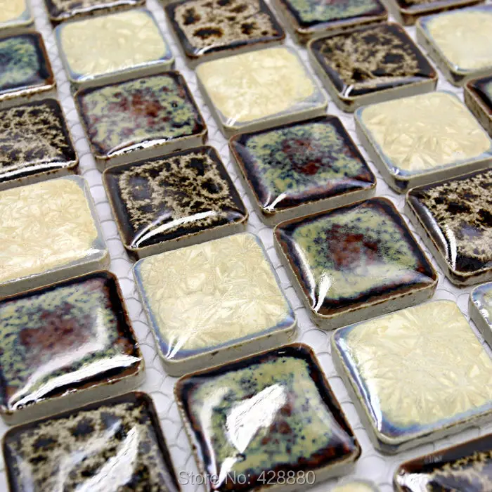porcelain mosaic tile sheets kitchen backsplash tiles glazed ceramic