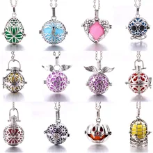 Ароматерапия ювелирные изделия винтажная серебряная клетка для птиц на дереве жизни ожерелье Арома диффузор кулон с парфюмом для ароматерапии кулон ожерелье
