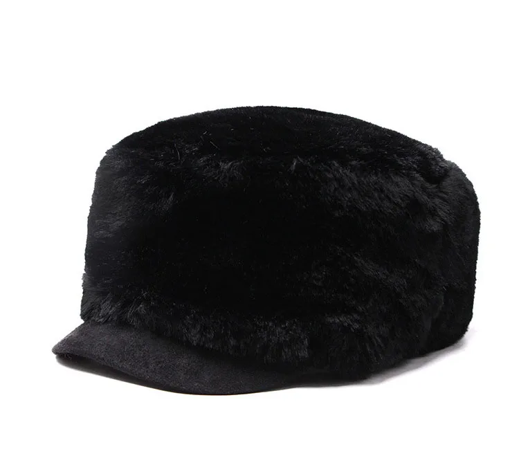 [AETRENDS] зимняя шапка s, 4 однотонных цвета, искусственный мех, военная шапка, женская модная плоская шапка, армейский слюнявчик, военные шапки, Z-6703