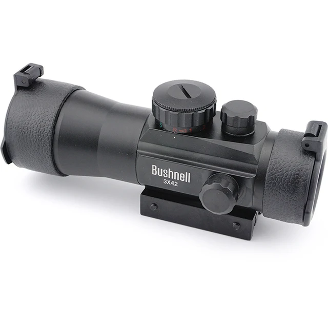 3x42x11mm/20mm raíl táctico Riflescope vista alcance caza holográfico verde/rojo punto óptico telescópico para Rifle de aire del