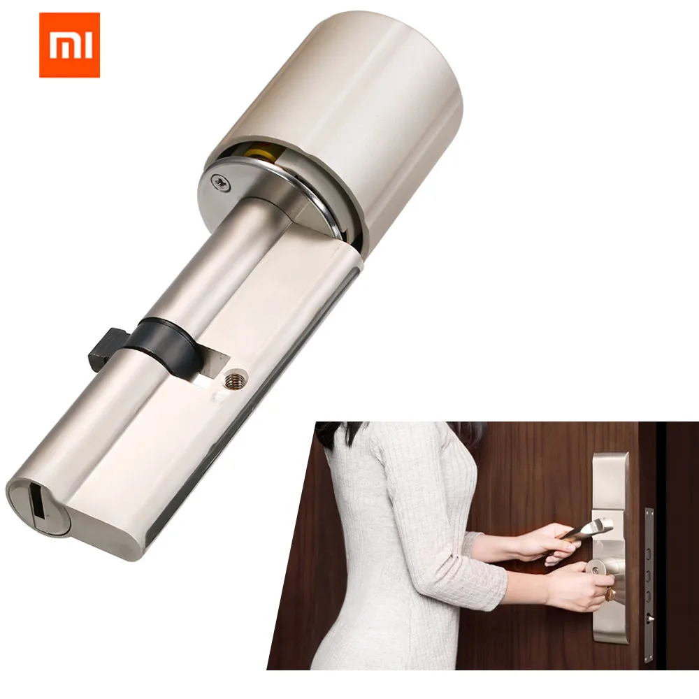 

Original Xiaomi Miji Aqara Practical Anti-theft Security Door Lock Core Illegal Unlock Automatic Alarm APP Alarm Lock Core 5mKey