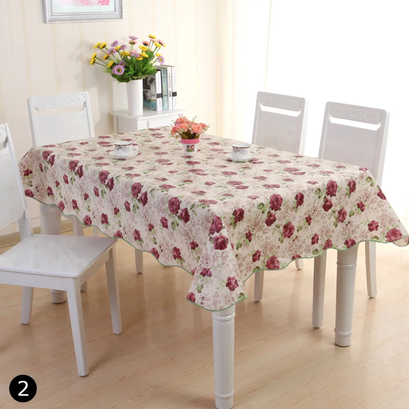 Waterproof New Year Home Kitchen Dining Table Decorations Festival Party Tablecloth Table Cover#260625