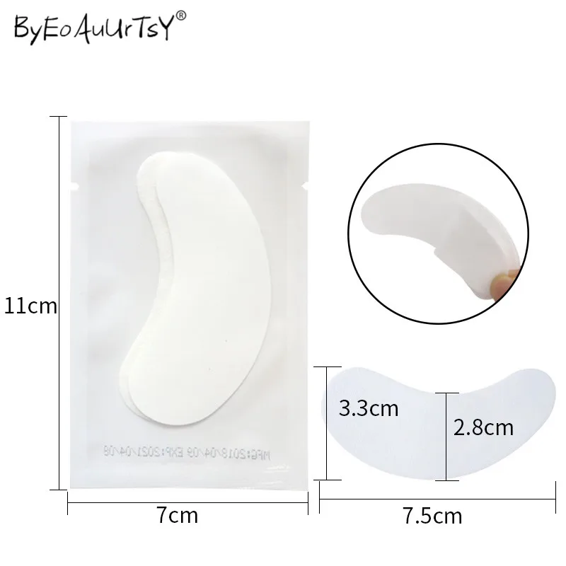 50100200pairs Eyelash Extension Paper Patches New Paper Patch Eyelash Under Eye Pads Lash Eye Tips Sticker Wraps Makeup Tools (15)