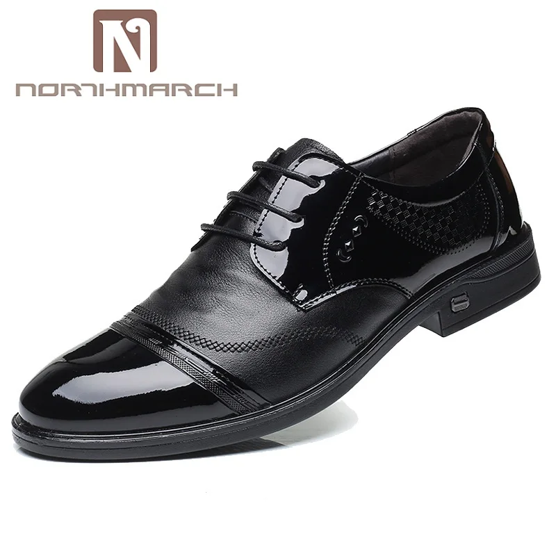 

NORTHMARCH Brand Men Dress Shoes Fashion Comfortable Business Shoes Men Formal Shoe Lace-Up Male Wedding Shoes Derbies Homme