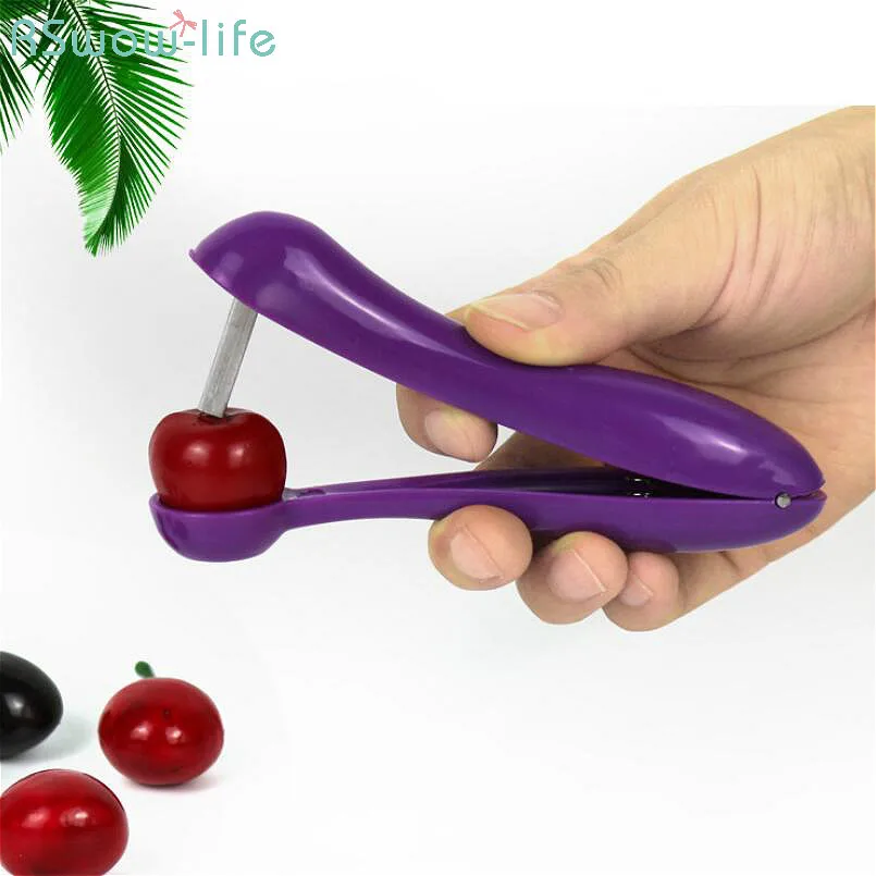 

Creative Nucleator Purple Professional Cherry Seed Removal Go Nuclear Plastic Convenient And Simple Kitchen Tools Seeder Fruit