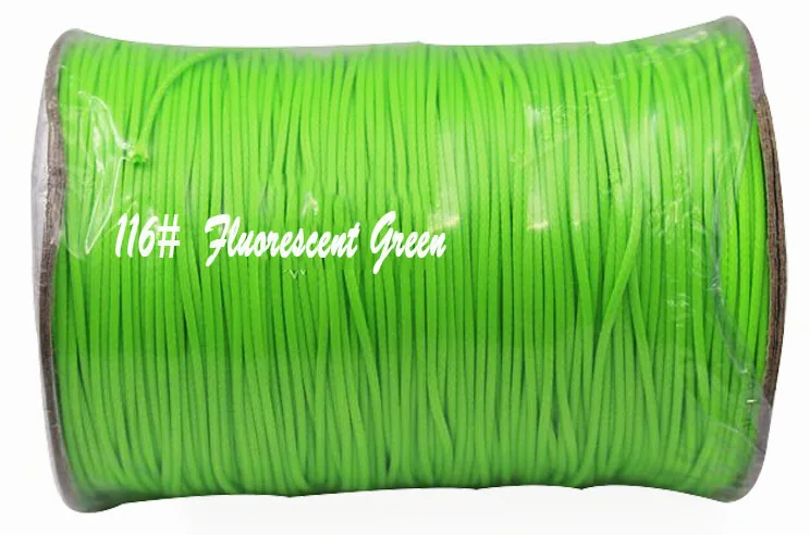

200Yards/roll+1.5mm Fluorescent Green Korea Cotton Waxed Wax Cord Corduroy Rope Thread+DIY Jewelry Bracelet String Accessories