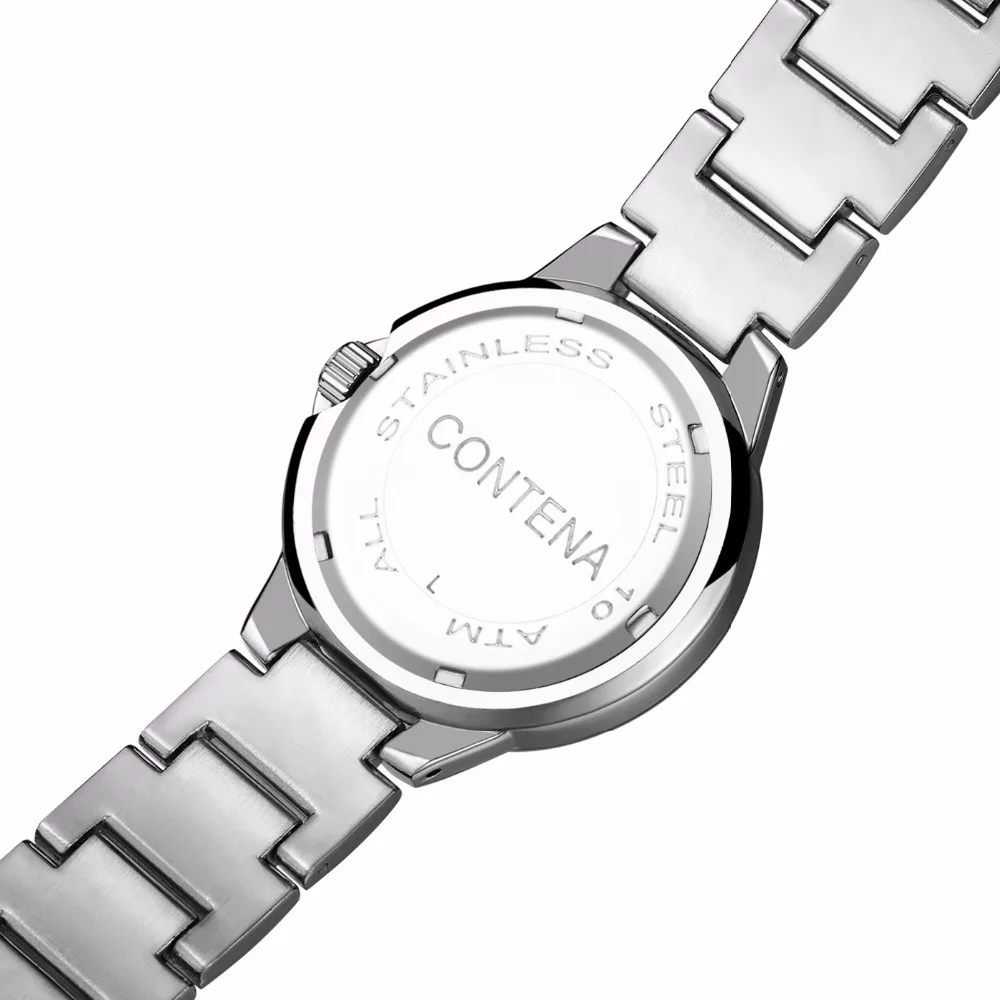 CONTENA классический дизайн кварцевые Movt женские часы женские Дата День календарь часы британский стиль женские наручные часы