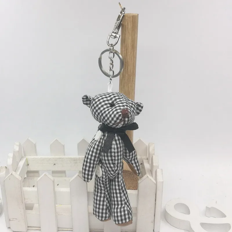 11cm cloth small-grid joint bear 1
