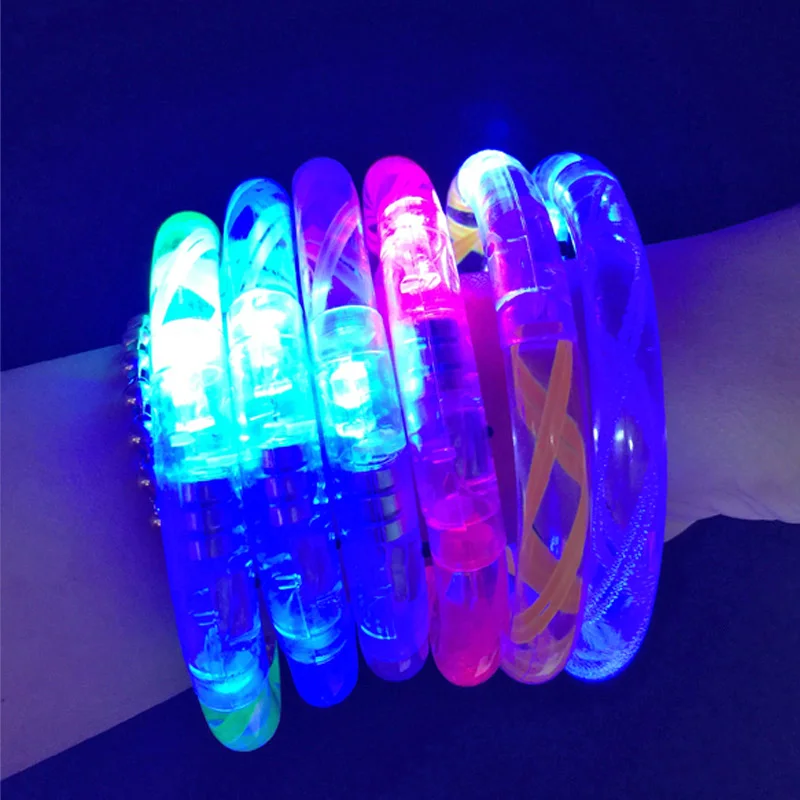 

Neon LED Party Fluorescence Light LED/Glowing Bracelets Neon For Wedding Party Glow Sticks Bright Colorful led lenses for party