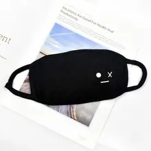 Унисекс Открытый пыленепроницаемый Половина лица рот маска крышка милые животные Свинья китайские персонажи печатных трехслойный хлопок теплый муфельный