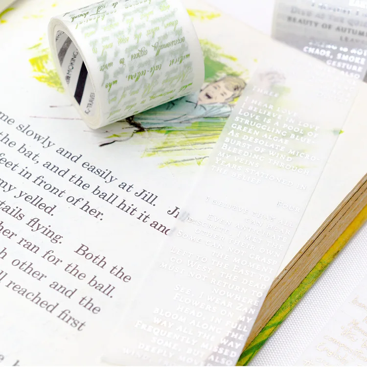 

The Poem Theme Classic Masking Tape 40mm*3M DIY Decoration Supplies