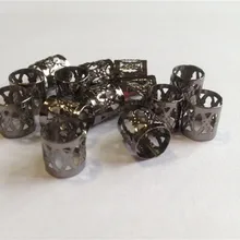 1000 шт./лот пистолет черный металлический Регулируемый Волосы Заплетены страх dreadlock бусинами манжеты клип труба Micro Кольца Аксессуары