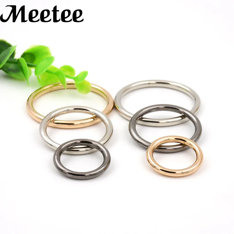 

4Pcs O Ring Metal Buckles For Bag Belt Handbag Connector Strap Leather Dog Chain Buckle Snap Clasp Hooks DIY Accessories H1-1