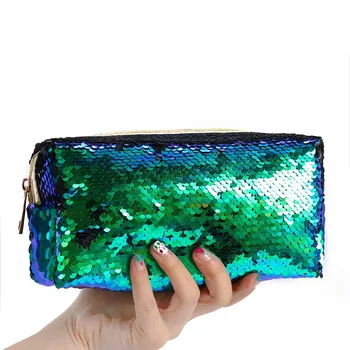 

Reversible Sequin Portable Emergency Bag for Women Glitter Mini Kids Girl Lady Purse Wallet First Aid Kits Medical Treatment