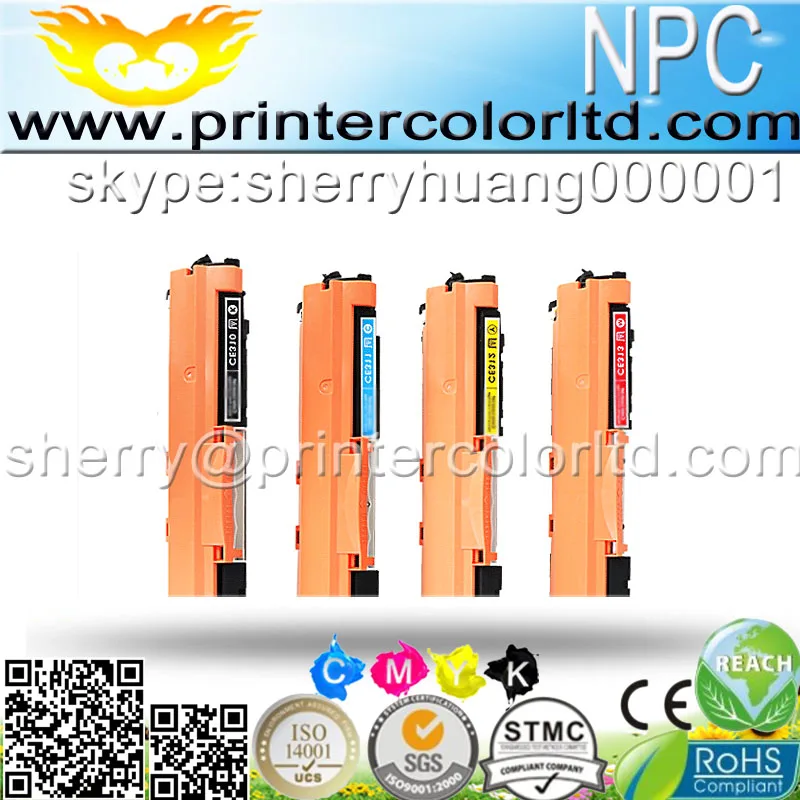 CF350A CF351A CF352A CF353A 130A совместимый цветной тонер картридж для принтера HP LaserJet MFP M176n