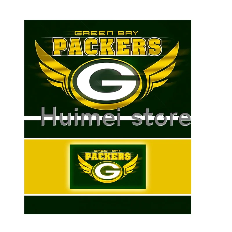 Green Bay Packers Флаг 3X5FT 90x150 см 100D Полиэстер цифровой печати ЧЕМПИОНОВ баннер | Дом и сад