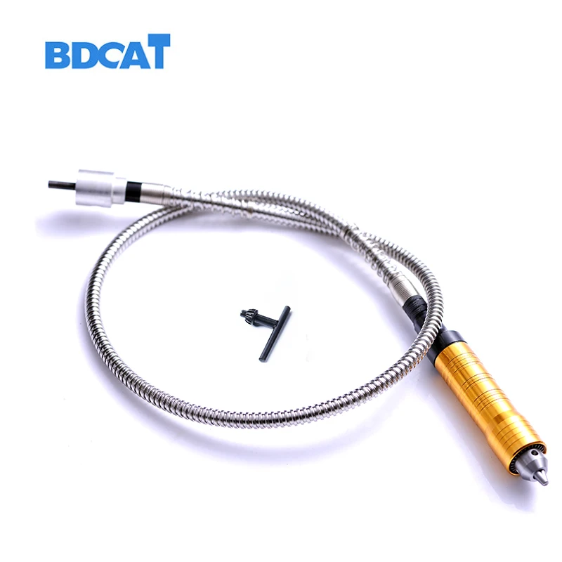 Baratos Herramienta de amoladora giratoria de 6mm ajuste Flexible del eje + pieza de mano de 0 6,5mm para taladro eléctrico de estilo Dremel herramienta rotativa Accesorios