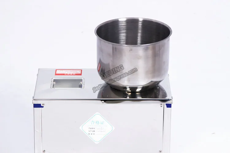 JIEDING Granule Filling Machine 50g Tea Filling Automatic Weighing Machine Nut Coffee Bean Packing Machine for small business (8)