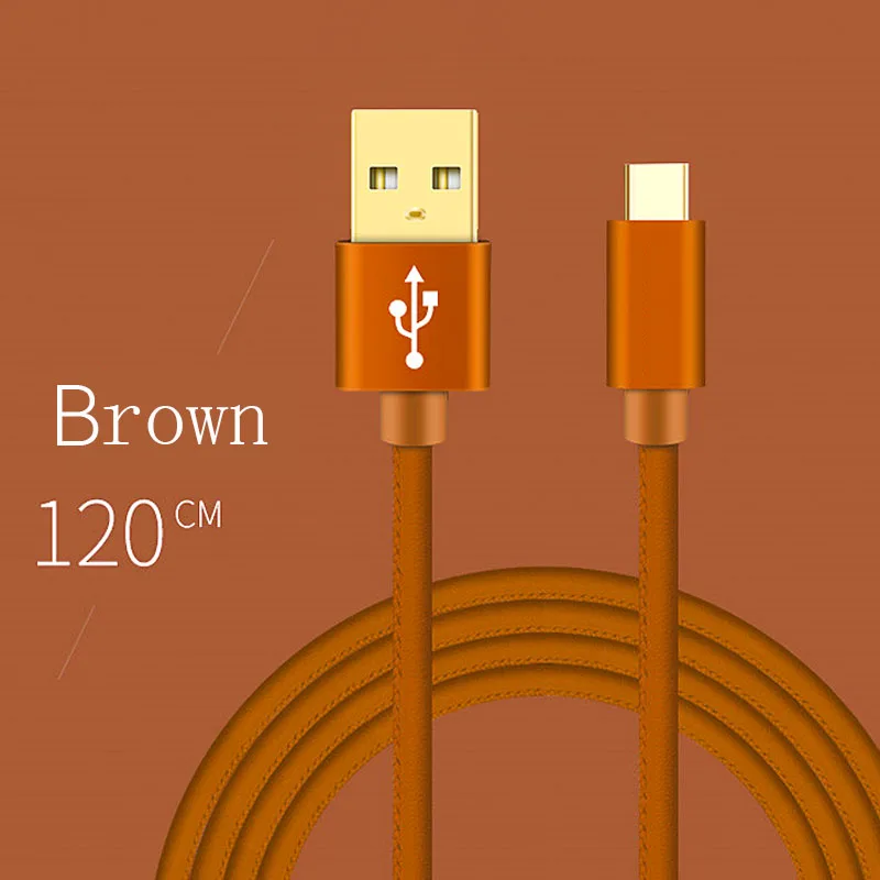 1,2 м USB C кабель для Xiaomi Redmi USB C кабель для зарядки и передачи данных с кожи телефонный кабель для зарядки и передачи данных для samsung Galaxy S9/S9+/S8/S8+/Note 9/s10 Z2 Oneplus