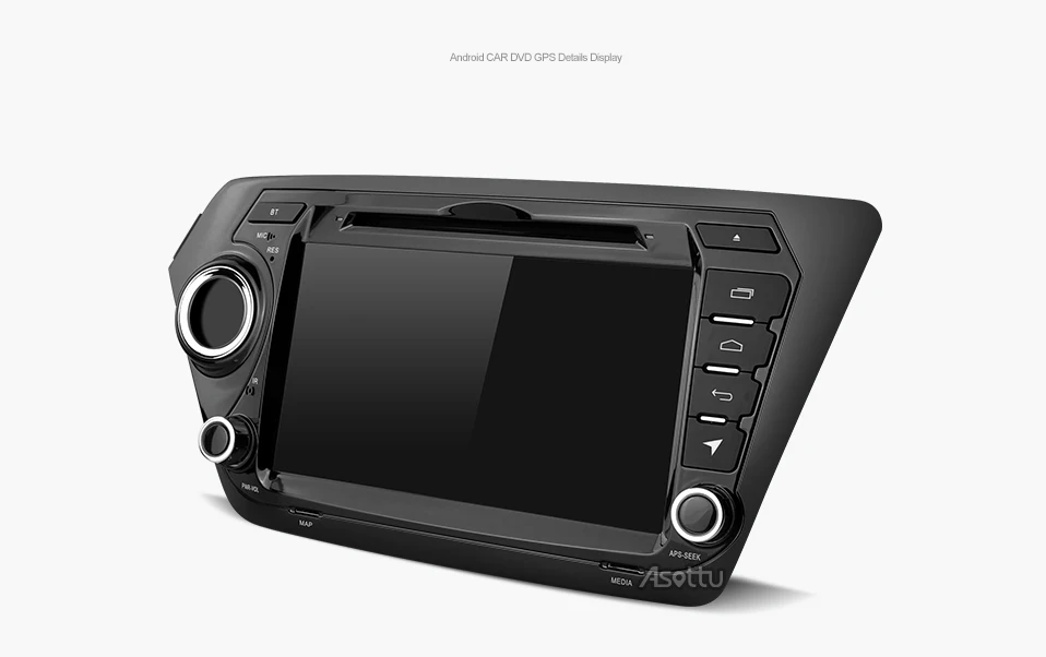 Top Asottu KK28060 2G+32G android 8.1 car dvd gps player car radio gps navigation video player for Kia rio k2 car multimedia player 16