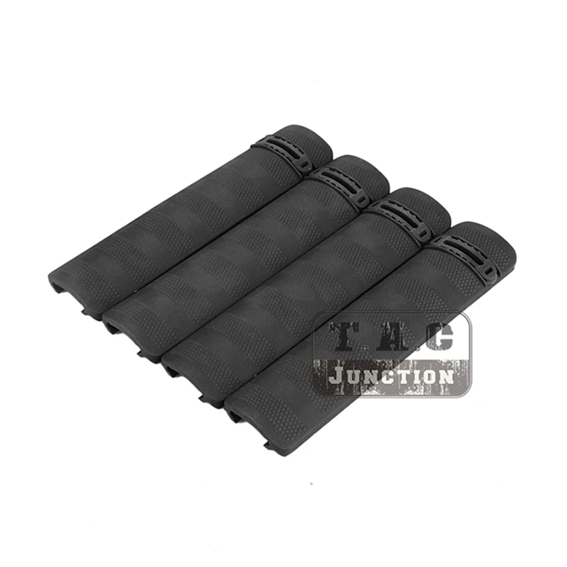4-حزمة 6.2 بوصة معركة السكك الحديدية يغطي لوحات القبضات Handguard حامي ل 20 مللي متر Picatinny السكك الحديدية عدم الانزلاق محكم