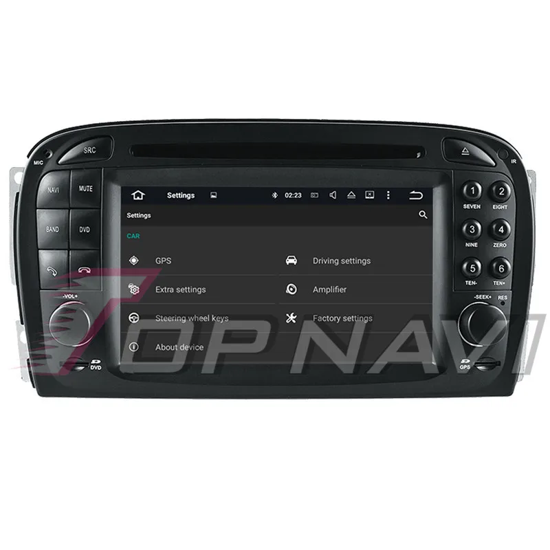TOPNAVI Android 10 0 Восьмиядерный автомобильный DVD мультимедийный плеер для Benz SL R230 (2001 2002