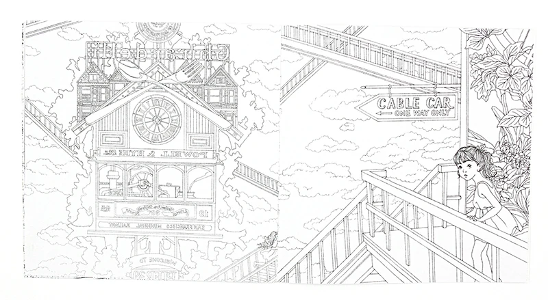 1 PCS New 24 Pages Time Travel Coloring Book For Children Adult Relieve Stress Kill Time Graffiti Painting Drawing Art Book 1 PCS New 24 Pages Time Travel Coloring Book For Children Adult Relieve Stress Kill Time Graffiti Painting Drawing Art Book