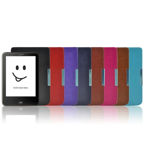 Flip PU Leather case for Tolino Vision 1/2/3/4 HD ebook