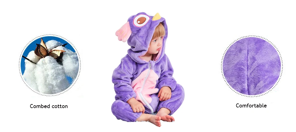 MICHLEY детский зимний комбинезон Фланелевая пижама в стиле «Nighthawk» с изображением животных комбинезон, наряды осенняя одежда для младенцев, для детей, XYZ-Bird