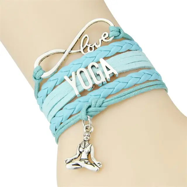 Infinity love Yoga bracelet Hobby Meditate Yoga Meditation sport charm