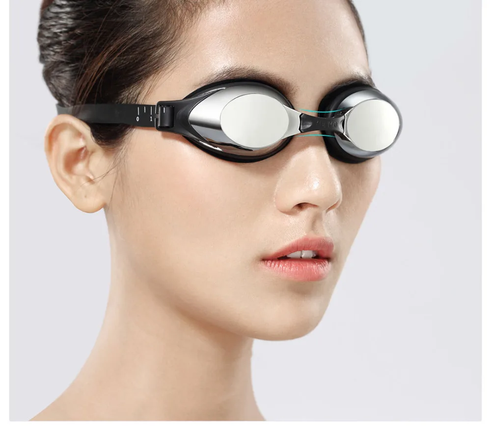  New profession Swimming Goggles Set HD Anti-fog Nose Stump Earplugs Silicone Gasket Swimming Glass 