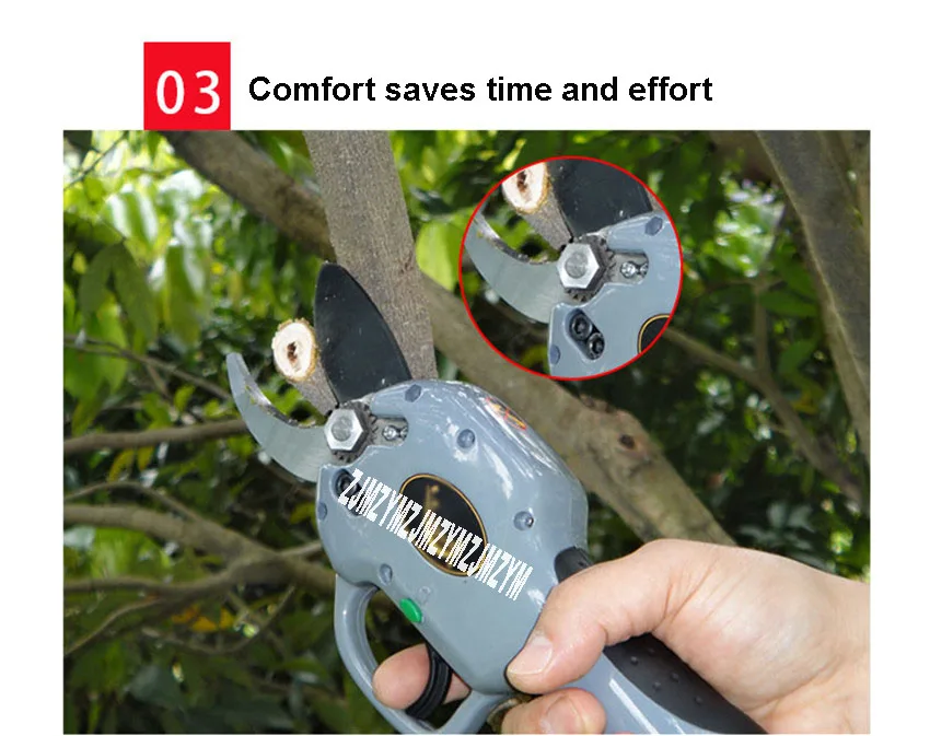 Новое поступление 24V 7800 мА/ч, Перезаряжаемые EC-66 Электрический секатор садовый инструмент фруктовых деревьев секатор 1-30 мм ветви ножницы