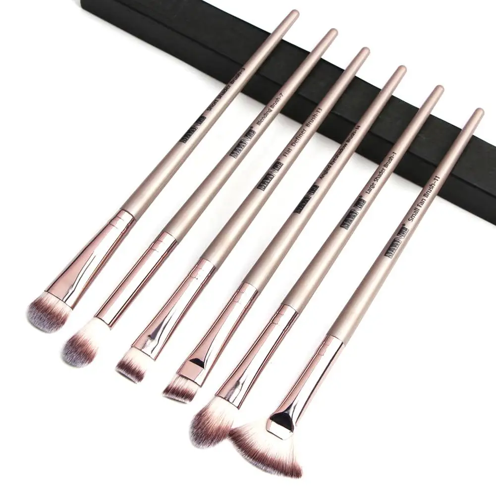 

6pcs Pro Makeup Brushes Set Eye Shadow Blending Eyeliner Eyelash Eyebrow Brushes For Make up Portable Eye Brush Set