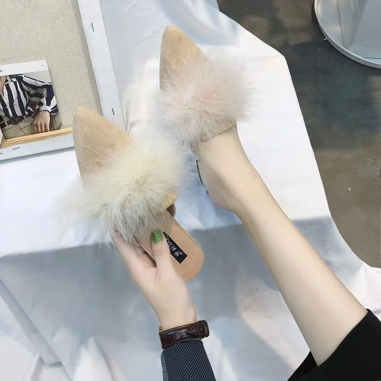 Donne Scarpe Estate Comodo Pelle Moda Nero Piatto 2018 Delle Nuovo Pantofole Scamosciata A Morbide colore Alla cachi Il Sud Antiscivolo Fondo Corea In Rosa Del qvqUwnpxHd