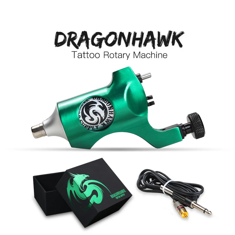 

DragonHawk Rotary Tattoo Machine Shader Liner Tattoo Gun Tattoo Rotary Machine StealthTatoo Motor Machine RCA Clip Cord