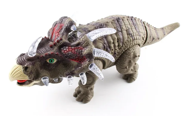 electric triceratops dinosaurs model walking with sound model light