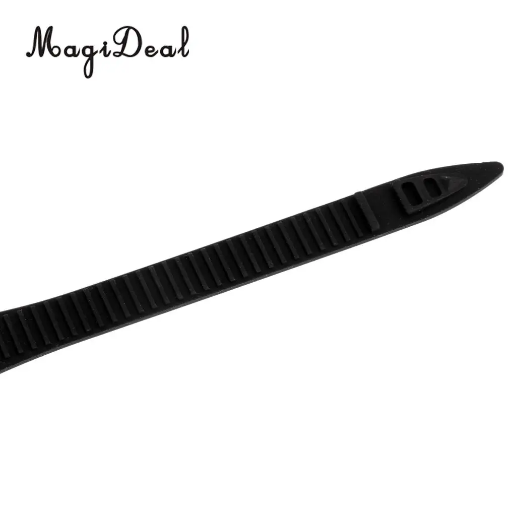 MagiDeal Set 2 Durable Clear Black Silicone Strap Head Band Universal fits Water Sports Swimming Goggles Swim Eyewear Glasses 