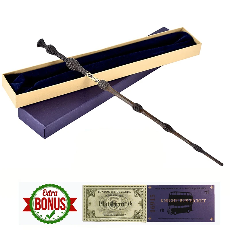 

41cm Metal Core Albus Dumbledore Magic Wand the Elder Wand Gellert Grindelwald Harri Potter Cosplay Christmas Gift Fans Kids