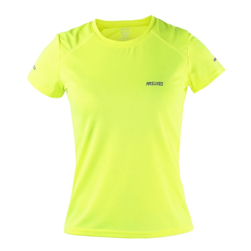 High Quality Women Running T Shirts Breathable Coolmax Marathon Shirts