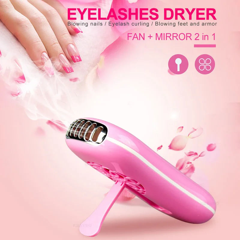 

Hot Sale Eyelashes Nail Art Dryer Quick Drying Mini Fan USB Portable Makeup Device Tools