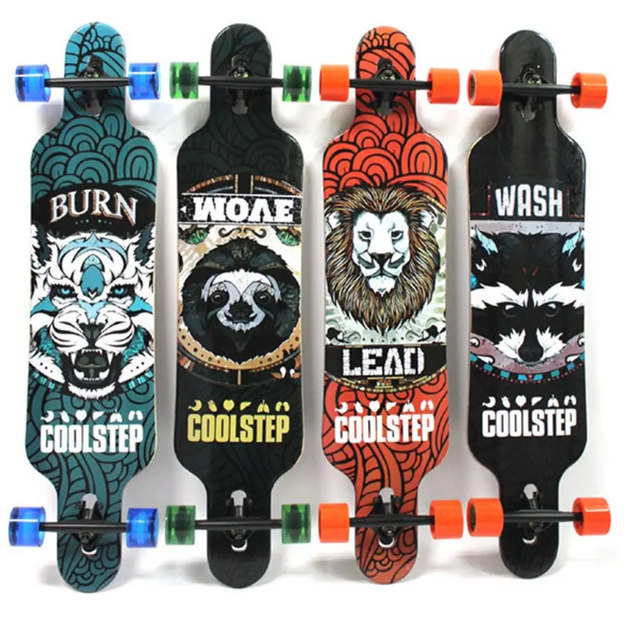 Goede Professionele Downhill Longboard Dek 107 cm Slides Longboard FR Freestyle Road Borstel Straat Dansen Board Skateboard