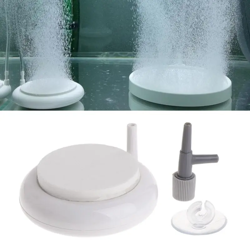 Bubble Stone Air Oxygen Pump Aerator Clarifying Device Fish Tank Mini Fine Plate | Дом и сад