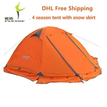 DHL FLYTOP зимний тент 2 человека туристический двухслойный ветрозащитный водонепроницаемый профессиональный палаточный лагерь tienda FT001