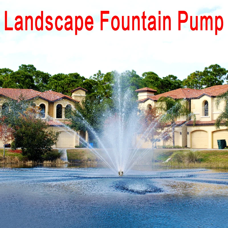 

Fish Pond Submersible Pump Rockery Fountain With Nozzle For Pumping Circulation Adjustable Water Output Landscape Fountain